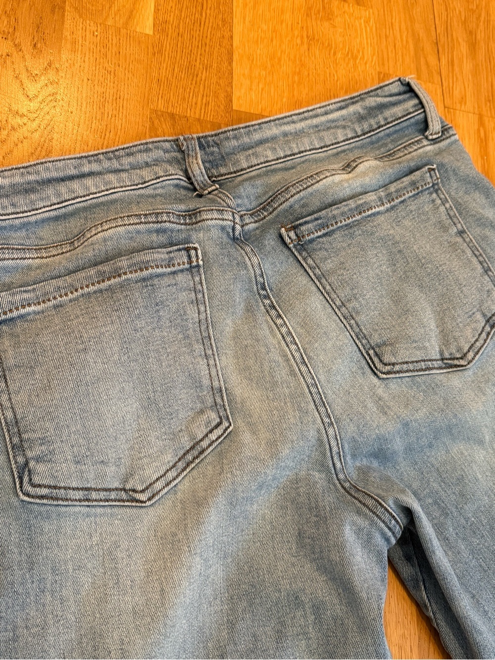 Light Wash Straight Leg Jeans - Picture 10 of 10